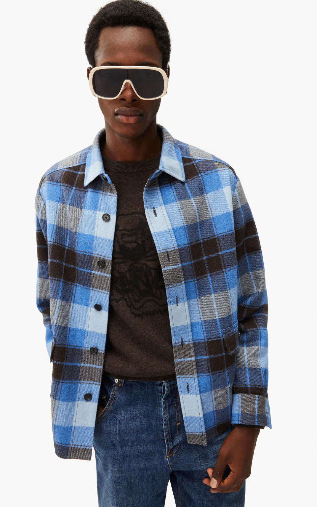 Kenzo Checked wool Skjorta Herr | 48162-DKWY